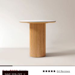 Marble Wood Coffee Table Like New