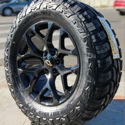 20” Chevy Silverado GMC Sierra Replica Wheels & Tires Off-Road Tahoe Yukon Escalade Suburban Rines Y
