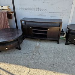 Living Room Furniture.  Tv Stand, Coffee  Table And Side Table 