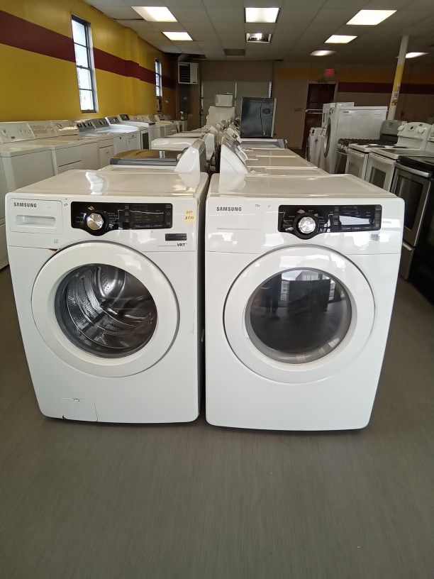 Samsung Front Load Washer & Electric Dryer Set 