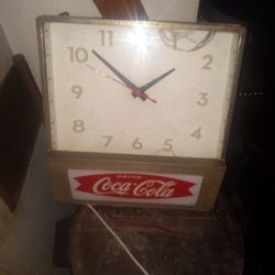fishtail cocacola clock 