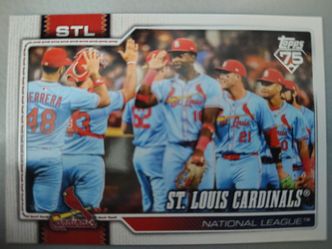 Saint Louis Cardinals Baseball Cards topps 75