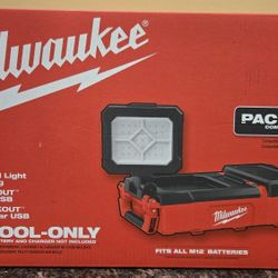 NEW: Milwaukee Packout M12 LED Flood light battery stand & USB Charger