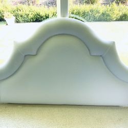 Queen Headboard White Twill