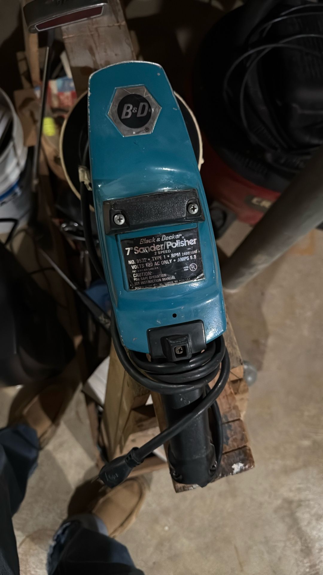 Buffer/ Sander7” Black&Decker