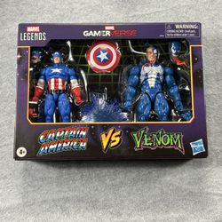 Marvel Legends Gamerverse Captain America vs. Venom 2 Pack 6” Action Figures