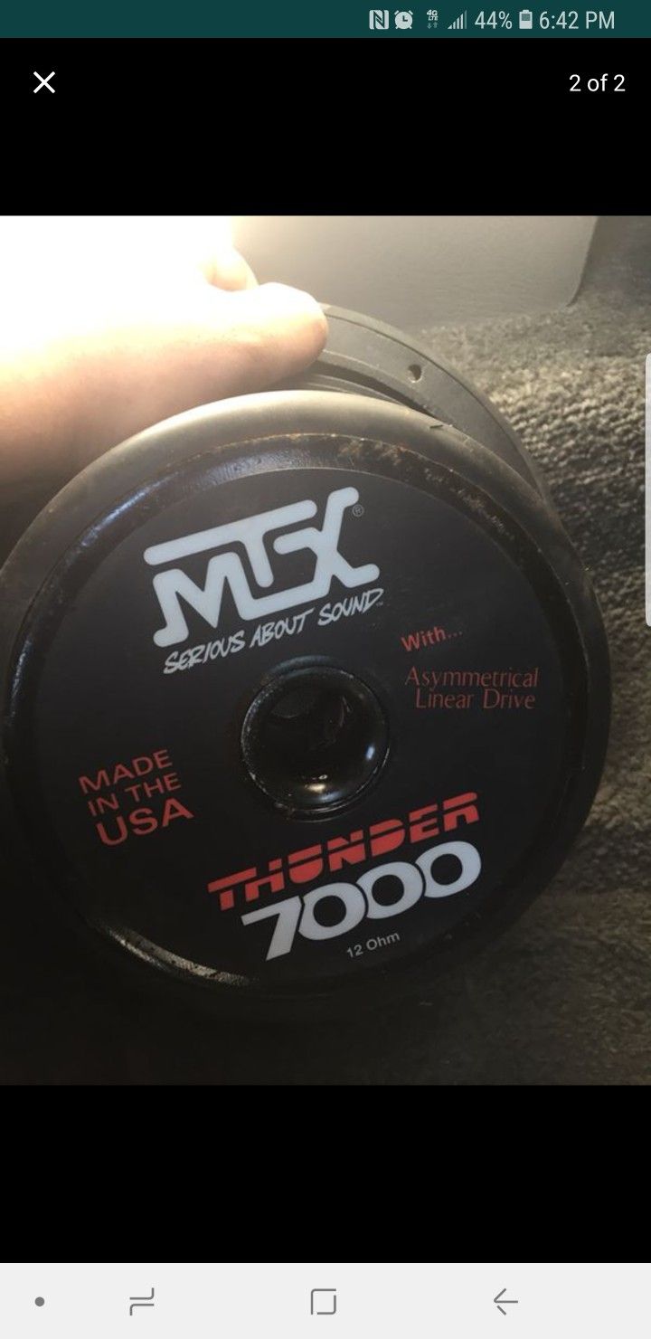 Mtx thunder 7000 12 cheap inch