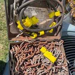 Snow Tire Chains W Extra Cables & Clips