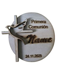Cross and Dove Design magnet