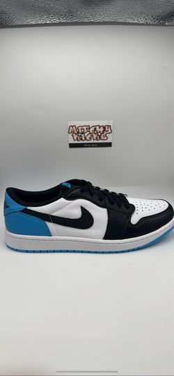 Jordan 1 Retro Low OG Black Dark Powder Blue Sz. 12