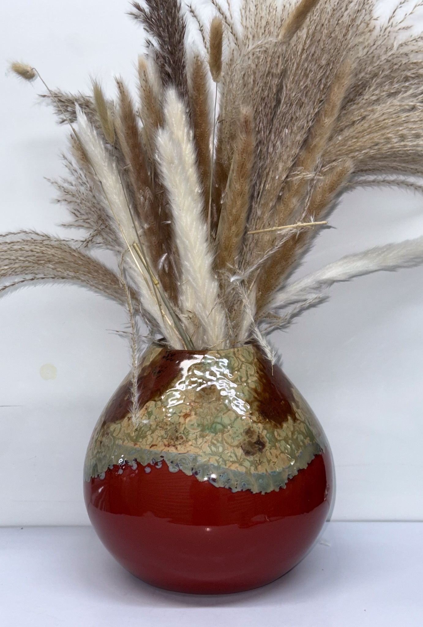  Japanese hand-thrown style studio art pottery vase 