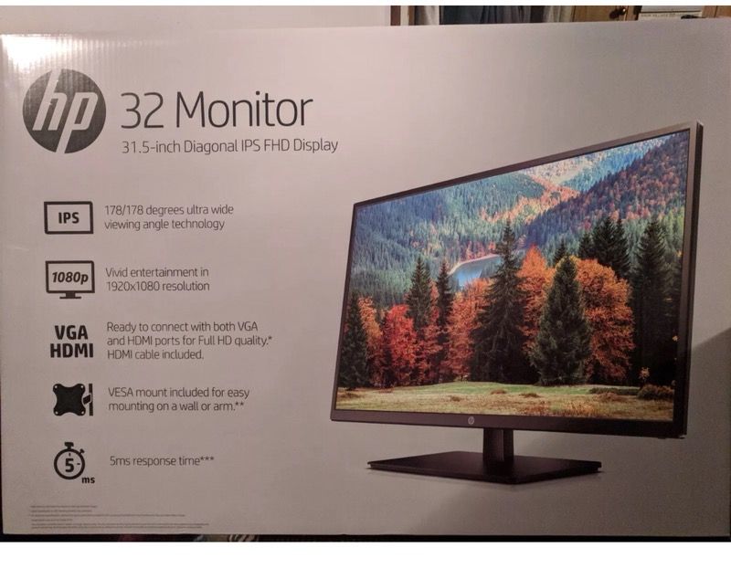 New HP 32” Monitor