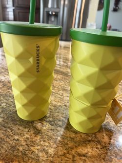Two Starbucks Hawaii Pineapple Tumblers