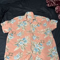 Pink Shirt With Flowers For Men 