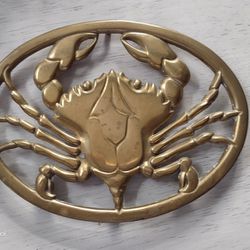 Gorham Brass Crab Trivet