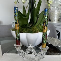 Pair Of Decorative Candle Holders