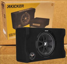 Kicker 12" Subwoofer Comp Series Downward Sealed Enclosure 300 Watts 48CDF124 CDF12 🚨 Payment Options Available 🚨 No Credit Needed 🚨
