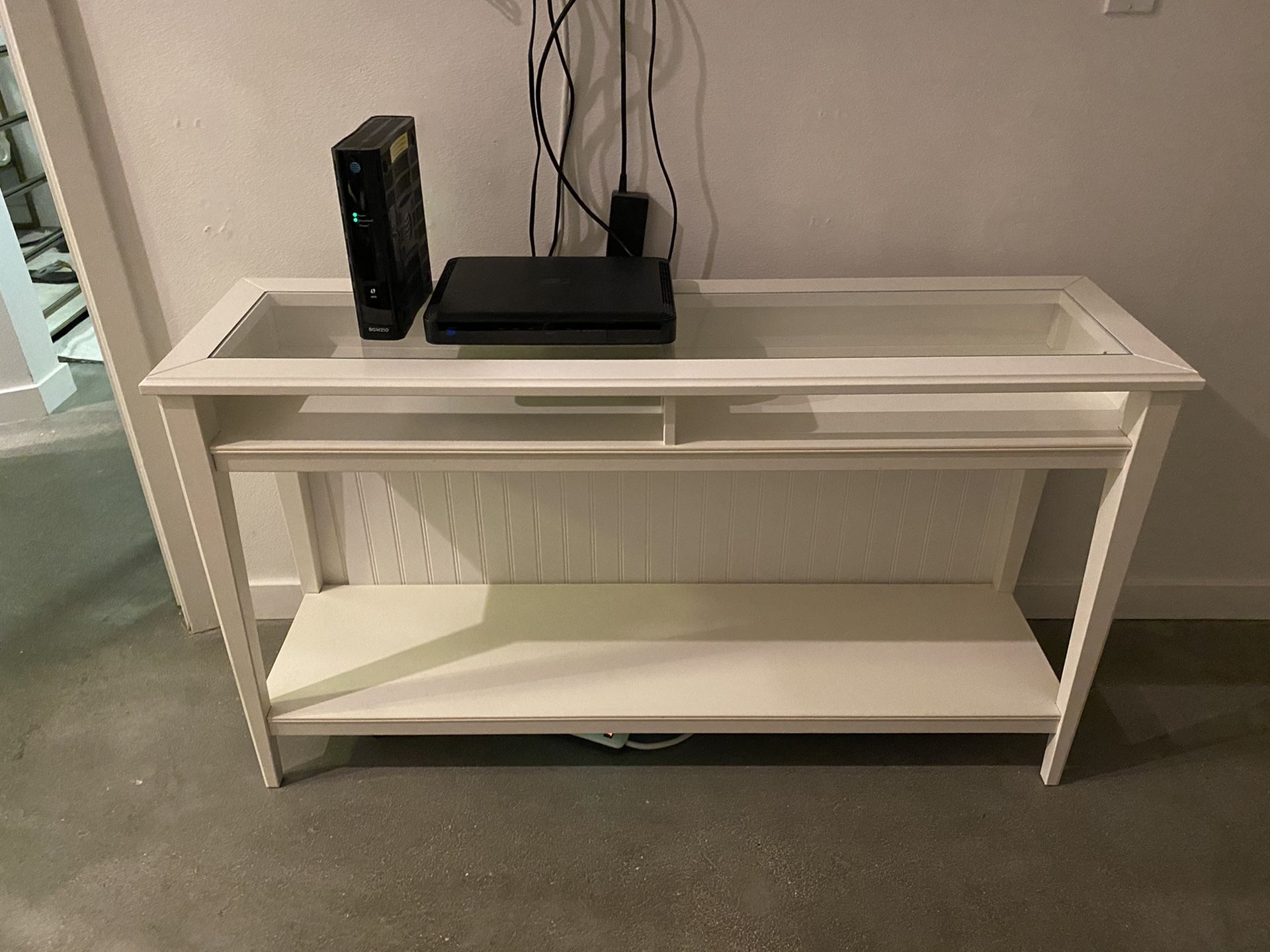 2 drawer console table