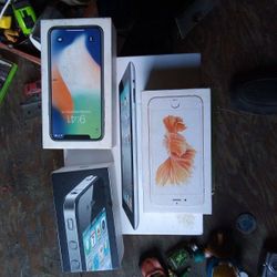 Empty iPhone Boxes And 2 Gen iPad Box 