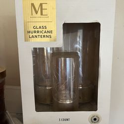 Modern Expressions  glass hurricane lanterns