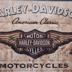 Beautiful Harley Davidson Mat