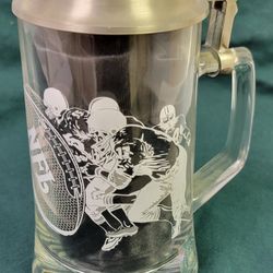 Vintage NFL crystal Stein 