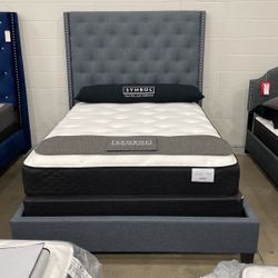 Brand New Queen Tufted Bed