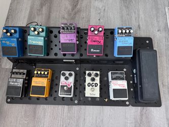 Guitar Pedal Board Setup with Boss and More