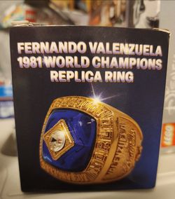DODGERS FERNANDO VALENZUELA 1981 WORLD CHAMPIONS RING