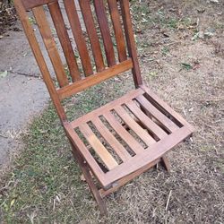 Refinished Teak Antique Chairs 