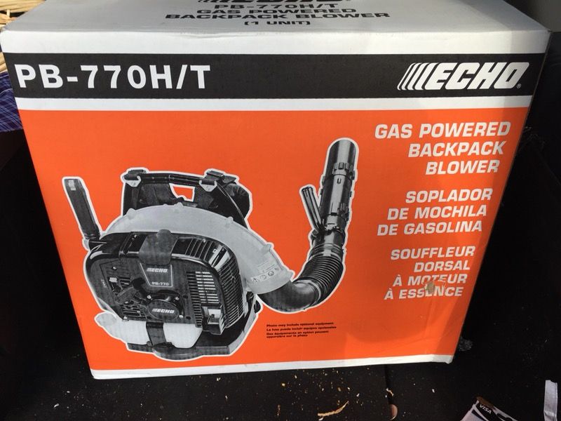 Echo pb-770h/t brand new in box backpack blower