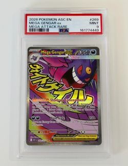 Pokemon Ascended Heroes Mega Gengar ex PSA 9
