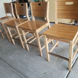 4 Bar Stools Heavy And Sturdy 