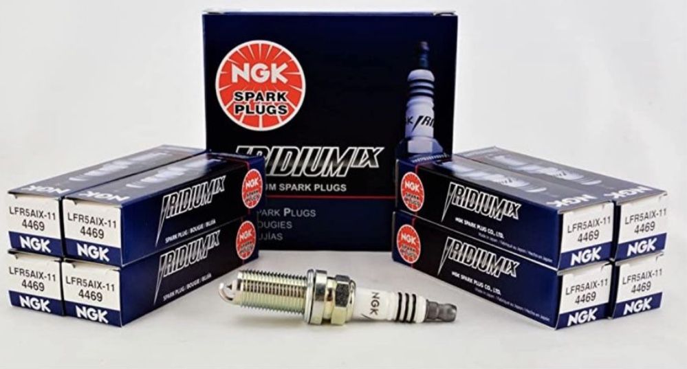 NGK (4469) LFR5AIX-11 Iridium IX Spark Plug (8 Pack)