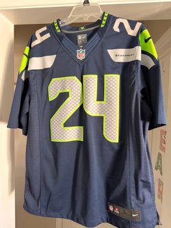 Seattle Seahawks Marshawn Lynch #24 Men’s L Nike Jersey - Authentic - Stitched