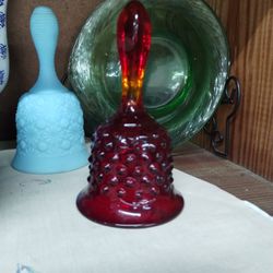 Vintage Fenton Amberina Bell