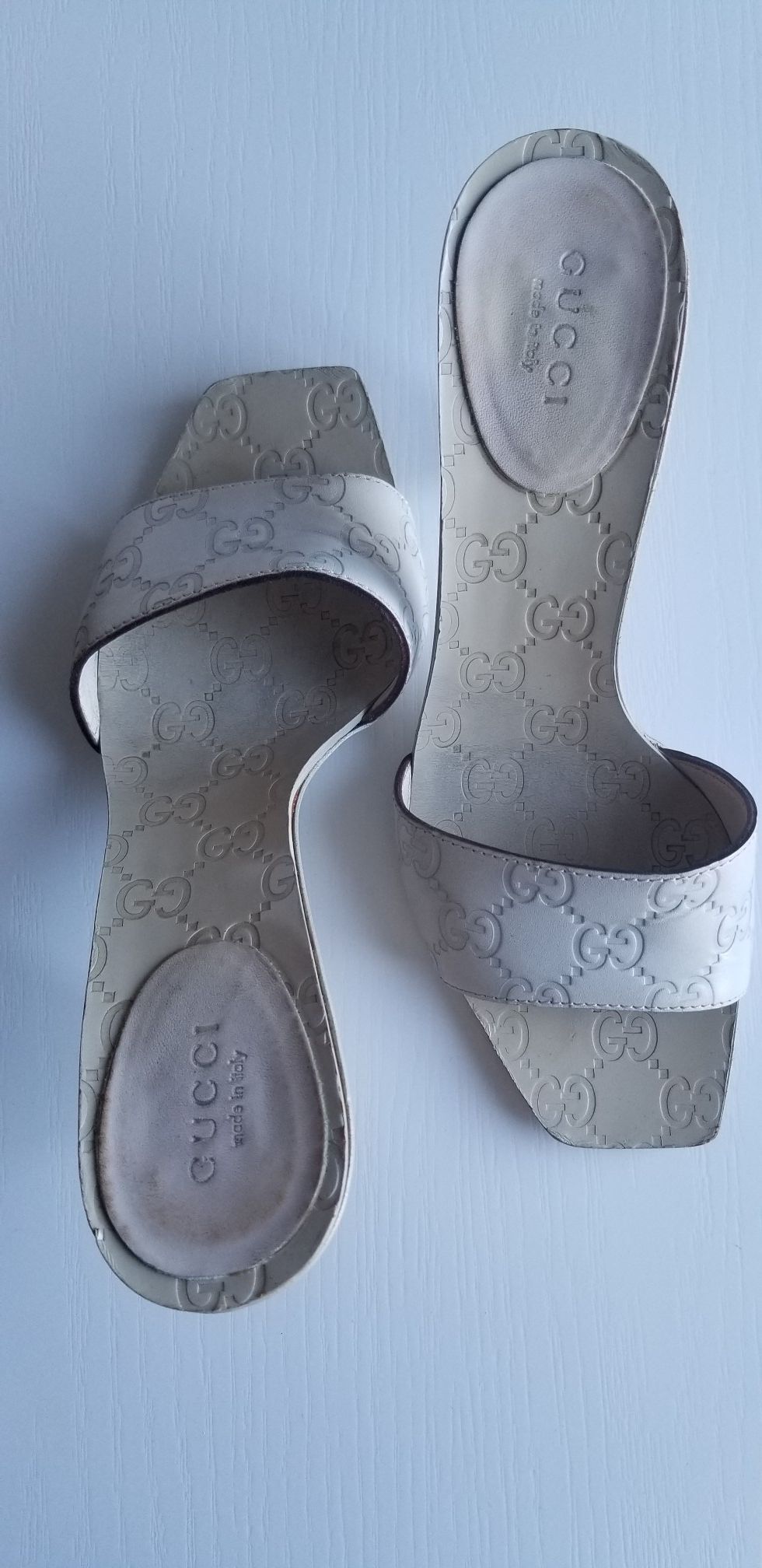 Gucci Bone white Leather shoes size 6 1/2