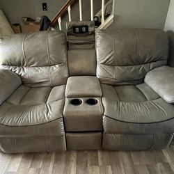 Electric Reclining Love Seat and Sofa