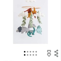 New Dino Mobile, Dinosaur Theme Crib Mobile, Stegosaurus Brachiosaurus Triceratops *Great Bridge*