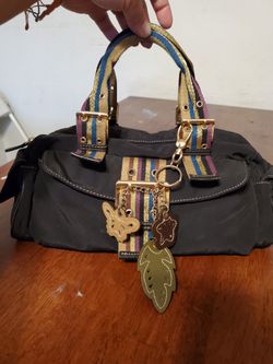Franco Sarto Handbag Black With Multicolored Accents