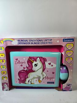 Unicorn Educational Laptop for Kids, Jc598Unii2 | English/Spanish, 124 Activit