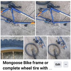 Mongoose Bike Frame Or Complete 24 Wheel 