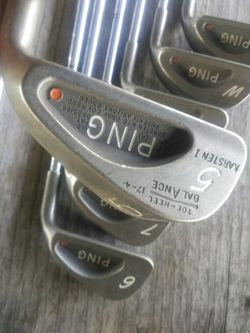 Complete set of ping golf irons