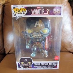10” What If… ? Zombie Captain America Funko POP! Figure #949