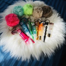 Handmade Keychain Puff Lipgloss 