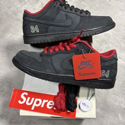 Nike SB Dunk x Supreme Black 94 Size 11 Men