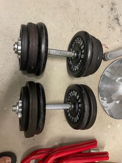 2- 55LB. Dumbells