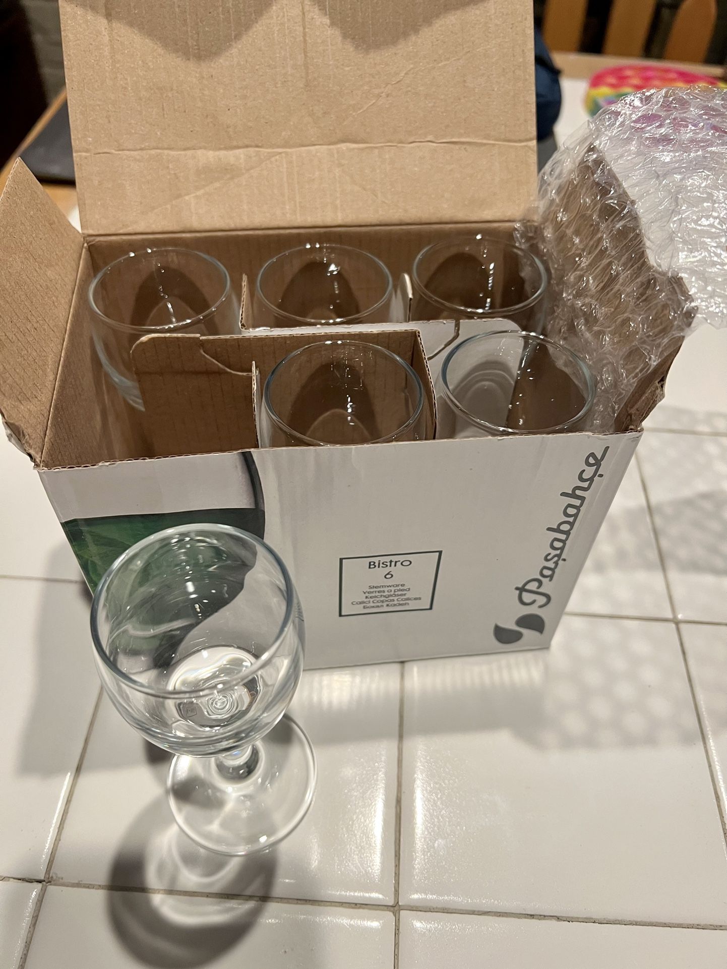 Stemmed Mini Wine/Shot Glasses - Set of 6