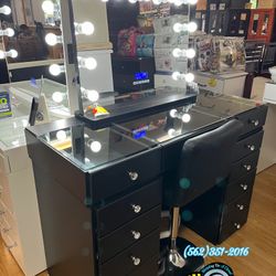 Black Vanity Led Lights New Dresser Diamond Chest Drawer