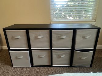 8-Cube Storage Organizer + 8 Fabric Bins